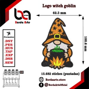 #WitchGoblin #BordadoHalloween #DiseñosDeBordado #BordadoComputarizado #BrujoBordado #EmbroideryDesign #BordadoDigital #HalloweenEmbroidery #Magia #Brujito #BordadoCreativo #BordadoPersonalizado