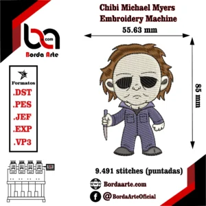 Chibi-Michael-Myers-Embroidery-Design