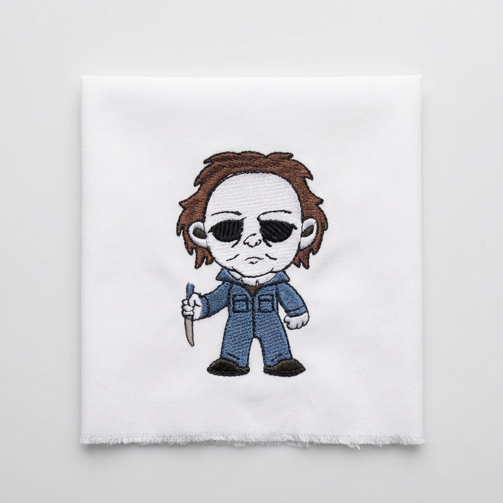 Chibi Michael Myers Embroidery Design - Image 2